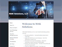 Tablet Screenshot of maksolutionsllc.com